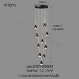 ChandeliersDecor.com-Staircase Chandelier-Hollow High Chandelier Light