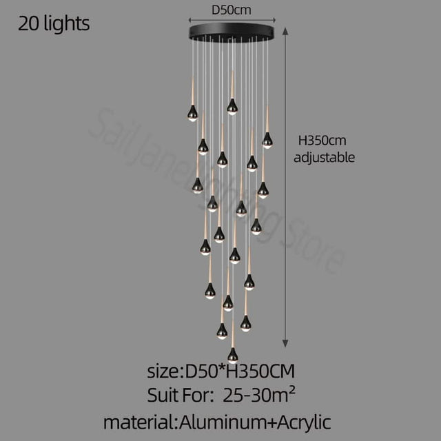 Hollow High Chandelier Light-ChandeliersDecor.com