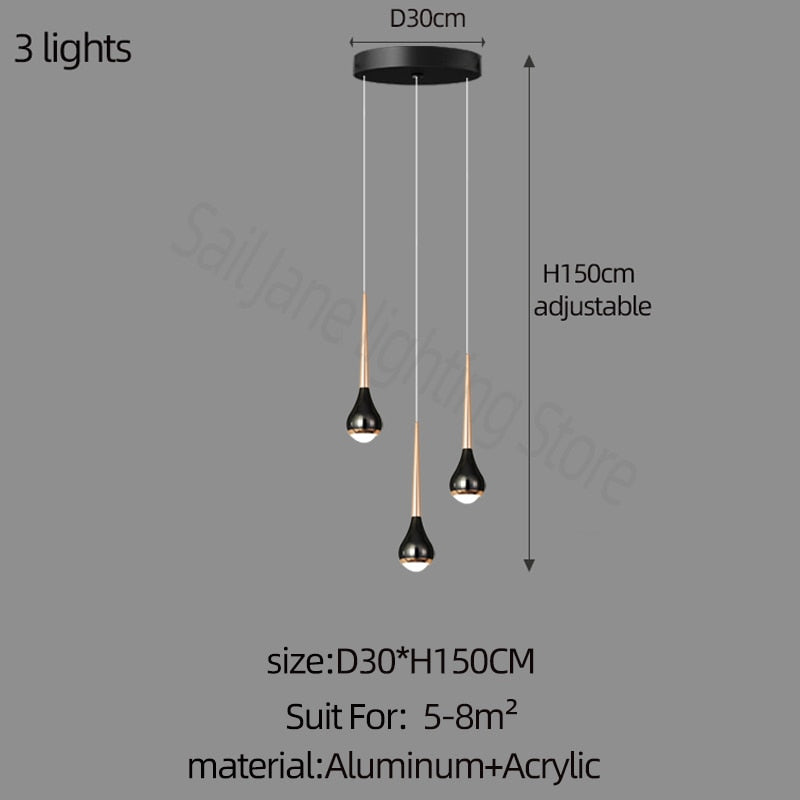 ChandeliersDecor.com-Staircase Chandelier-Hollow High Chandelier Light