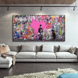 ChandeliersDecor.com-Wall Posters-Hollywood Legends - Love Is The Answer Canvas Wall Art