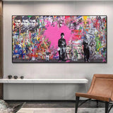 ChandeliersDecor.com-Wall Posters-Hollywood Legends - Love Is The Answer Canvas Wall Art