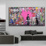 ChandeliersDecor.com-Wall Posters-Hollywood Legends - Love Is The Answer Canvas Wall Art