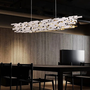 ChandeliersDecor.com-Kitchen Island-Honeycomb Chandelier - Elegant Lighting Fixture