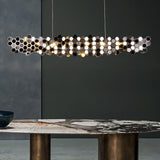 ChandeliersDecor.com-Kitchen Island-Honeycomb Chandelier - Elegant Lighting Fixture