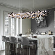 ChandeliersDecor.com-Kitchen Island-Honeycomb Chandelier - Elegant Lighting Fixture