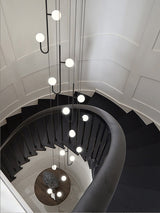 ChandeliersDecor.com-Staircase Chandelier-Hooked Staircase Chandelier: Elegant Lighting Fixture