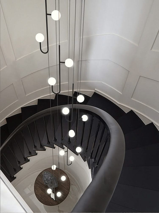 Hooked Staircase Chandelier: Elegant Lighting Fixture-ChandeliersDecor.com