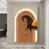ChandeliersDecor.com-LED Wall Art-Horse LED Wall Hanging Lamp - Designer Wall Decor