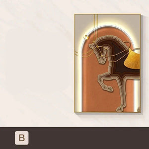 ChandeliersDecor.com-LED Wall Art-Horse LED Wall Hanging Lamp - Designer Wall Decor