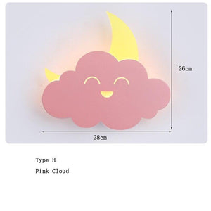 ChandeliersDecor.com-Kids Room Nursery Lighting-Hot Air Balloon Cloud Wall Light | Kids Room Hot Air Balloon Cloud Wall Light
