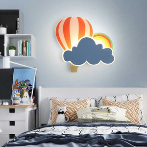 ChandeliersDecor.com-Kids Room Nursery Lighting-Hot Air Balloon Cloud Wall Light | Kids Room Hot Air Balloon Cloud Wall Light