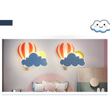 ChandeliersDecor.com-Kids Room Nursery Lighting-Hot Air Balloon Cloud Wall Light | Kids Room Hot Air Balloon Cloud Wall Light