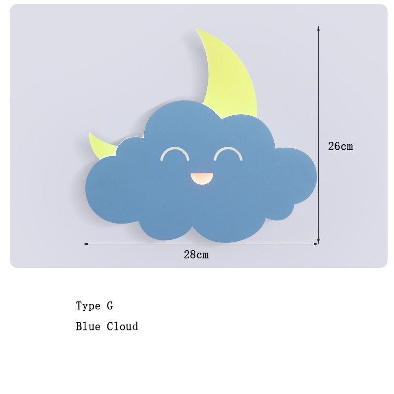 ChandeliersDecor.com-Kids Room Nursery Lighting-Hot Air Balloon Cloud Wall Light | Kids Room Hot Air Balloon Cloud Wall Light