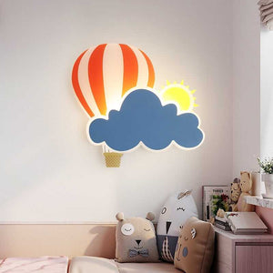 ChandeliersDecor.com-Kids Room Nursery Lighting-Hot Air Balloon Cloud Wall Light | Kids Room Hot Air Balloon Cloud Wall Light