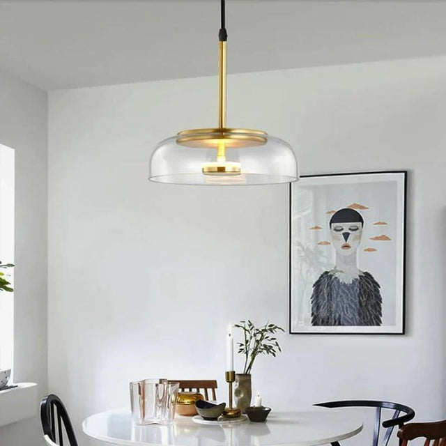 Illuminate Your Space with LED Glass Bowl Pendant-ChandeliersDecor.com