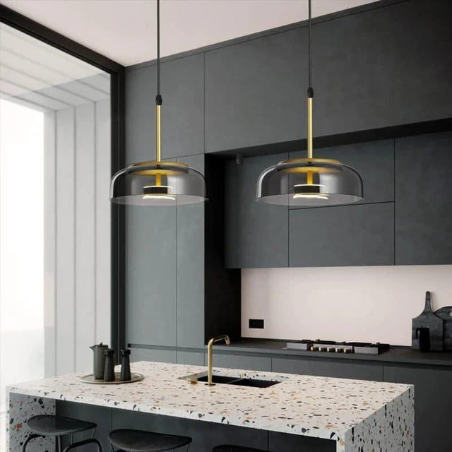 Illuminate Your Space with LED Glass Bowl Pendant-ChandeliersDecor.com