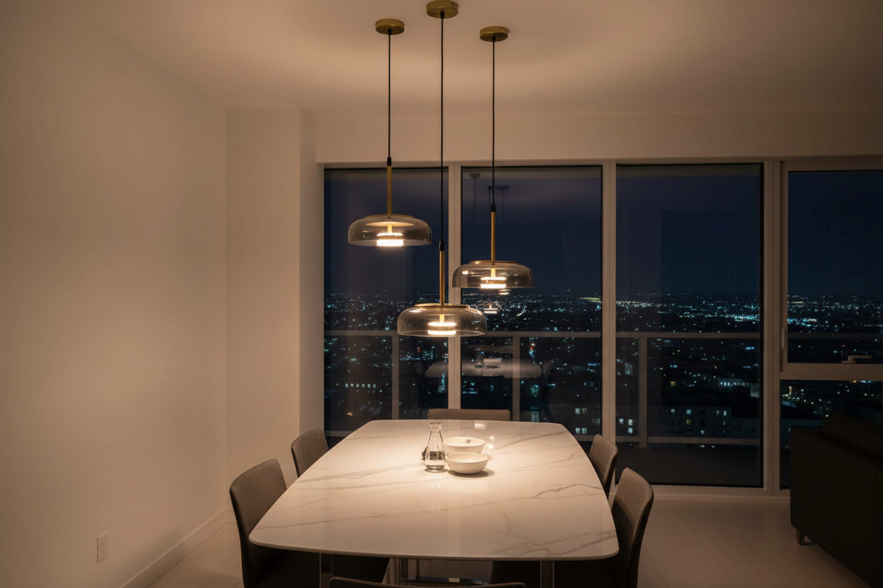 Illuminate Your Space with LED Glass Bowl Pendant-ChandeliersDecor.com