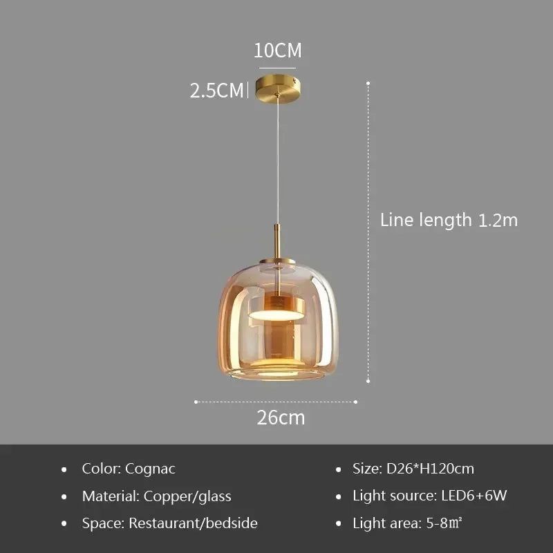 ChandeliersDecor.com-Pendant Lights-Illuminate Your Space with the Glass LED Pendant Light