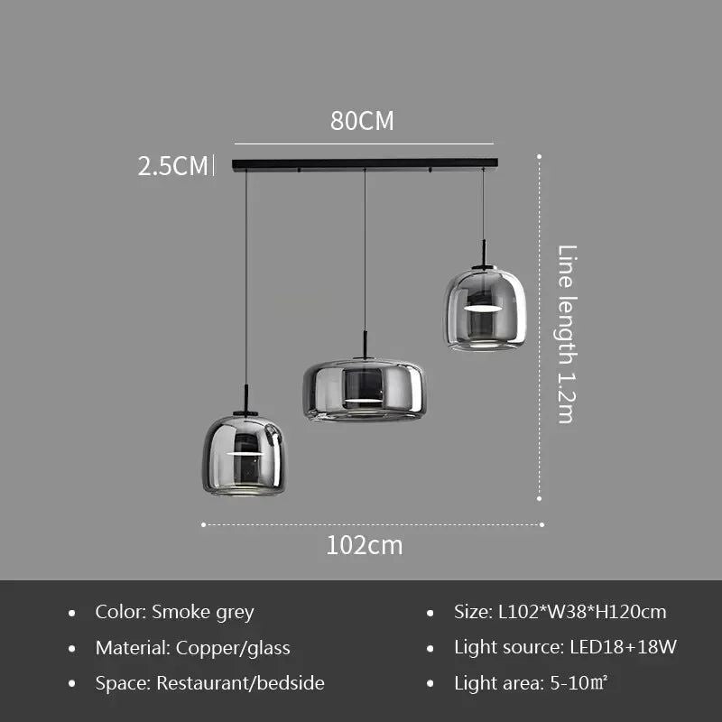 ChandeliersDecor.com-Pendant Lights-Illuminate Your Space with the Glass LED Pendant Light