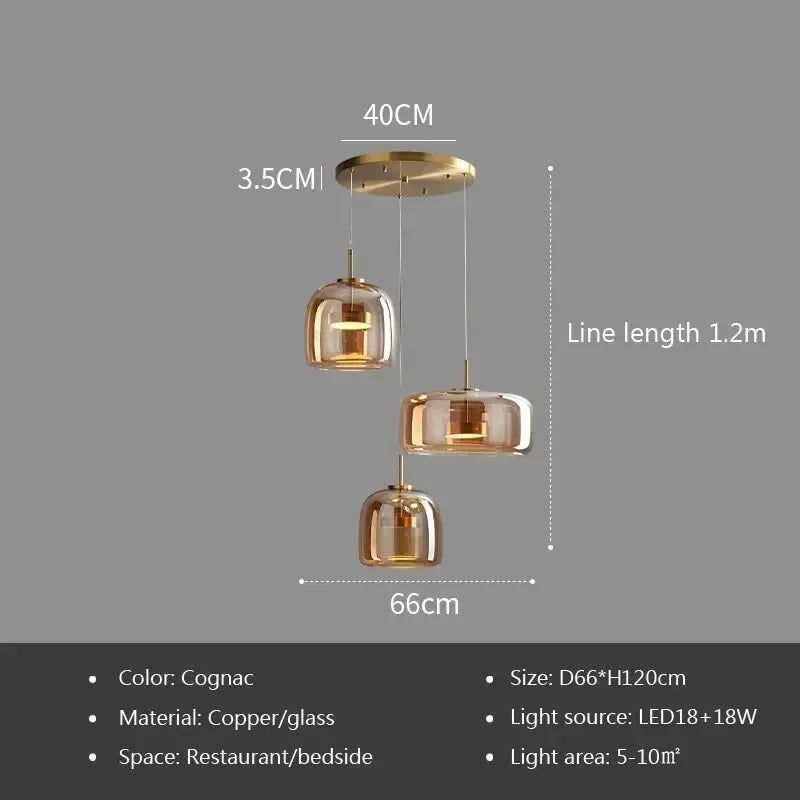 ChandeliersDecor.com-Pendant Lights-Illuminate Your Space with the Glass LED Pendant Light