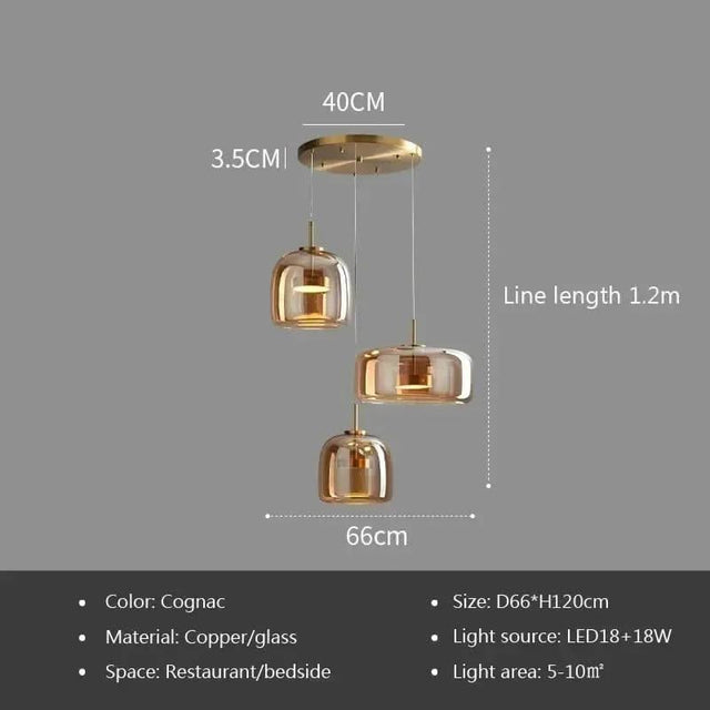 Illuminate Your Space with the Glass LED Pendant Light-ChandeliersDecor.com