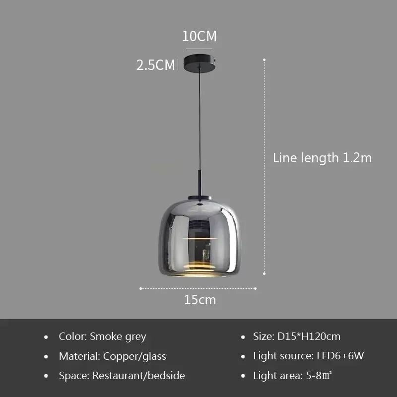 ChandeliersDecor.com-Pendant Lights-Illuminate Your Space with the Glass LED Pendant Light
