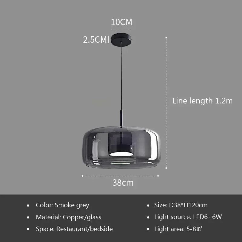 ChandeliersDecor.com-Pendant Lights-Illuminate Your Space with the Glass LED Pendant Light