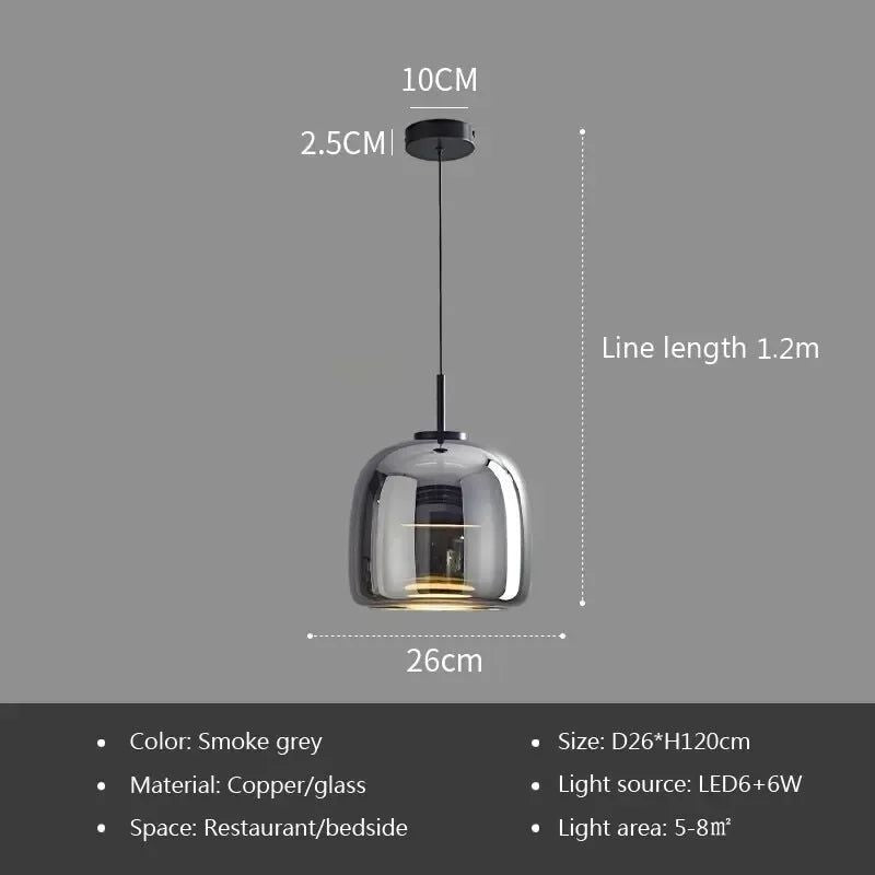 ChandeliersDecor.com-Pendant Lights-Illuminate Your Space with the Glass LED Pendant Light