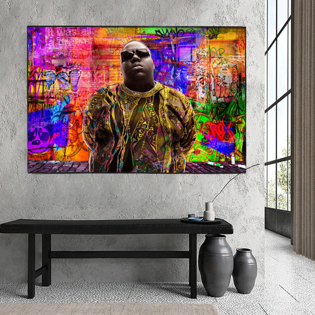 ChandeliersDecor.com-Musicians Wall Art-Illuminating Biggie Smalls Poster - Authentic & Vibrant