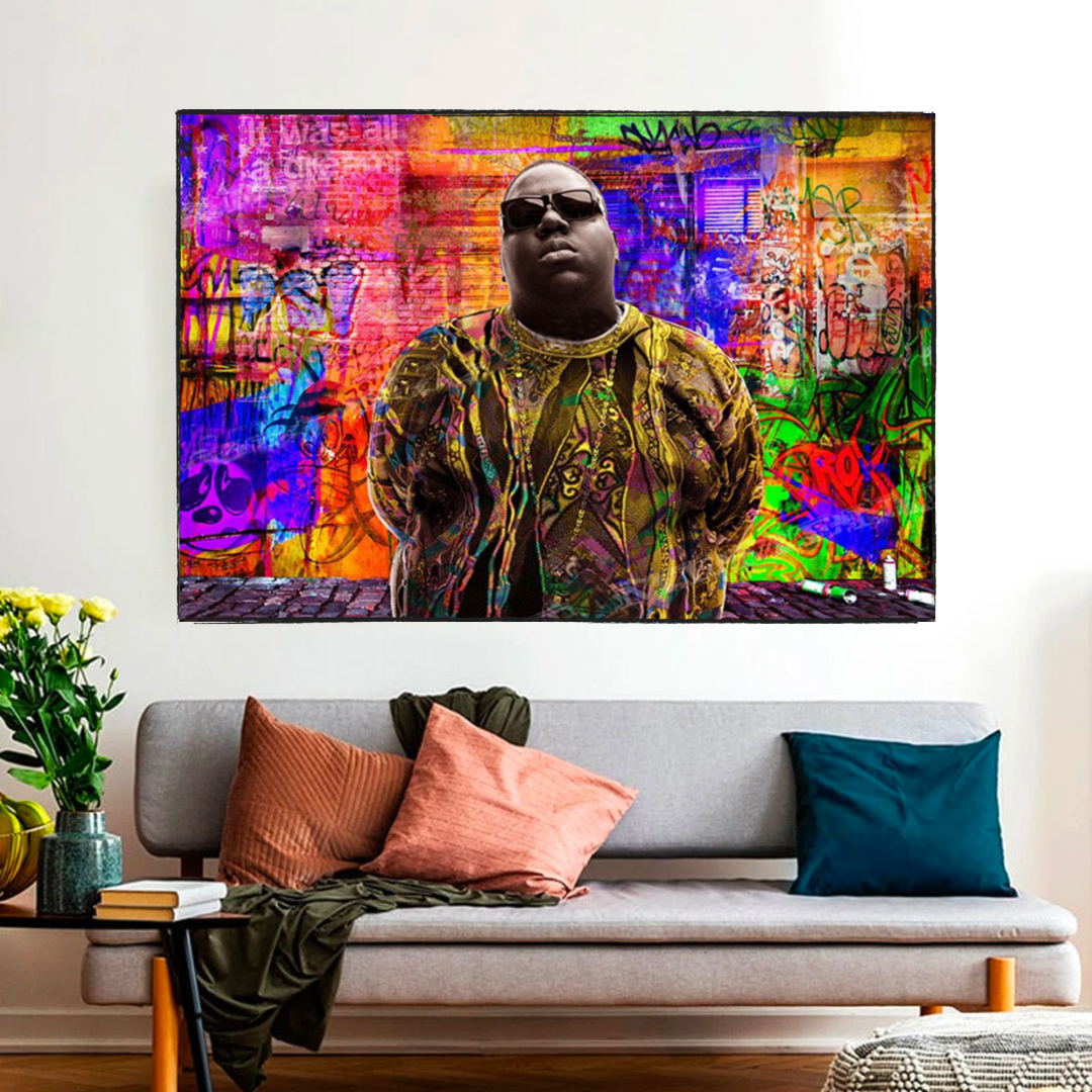 ChandeliersDecor.com-Musicians Wall Art-Illuminating Biggie Smalls Poster - Authentic & Vibrant