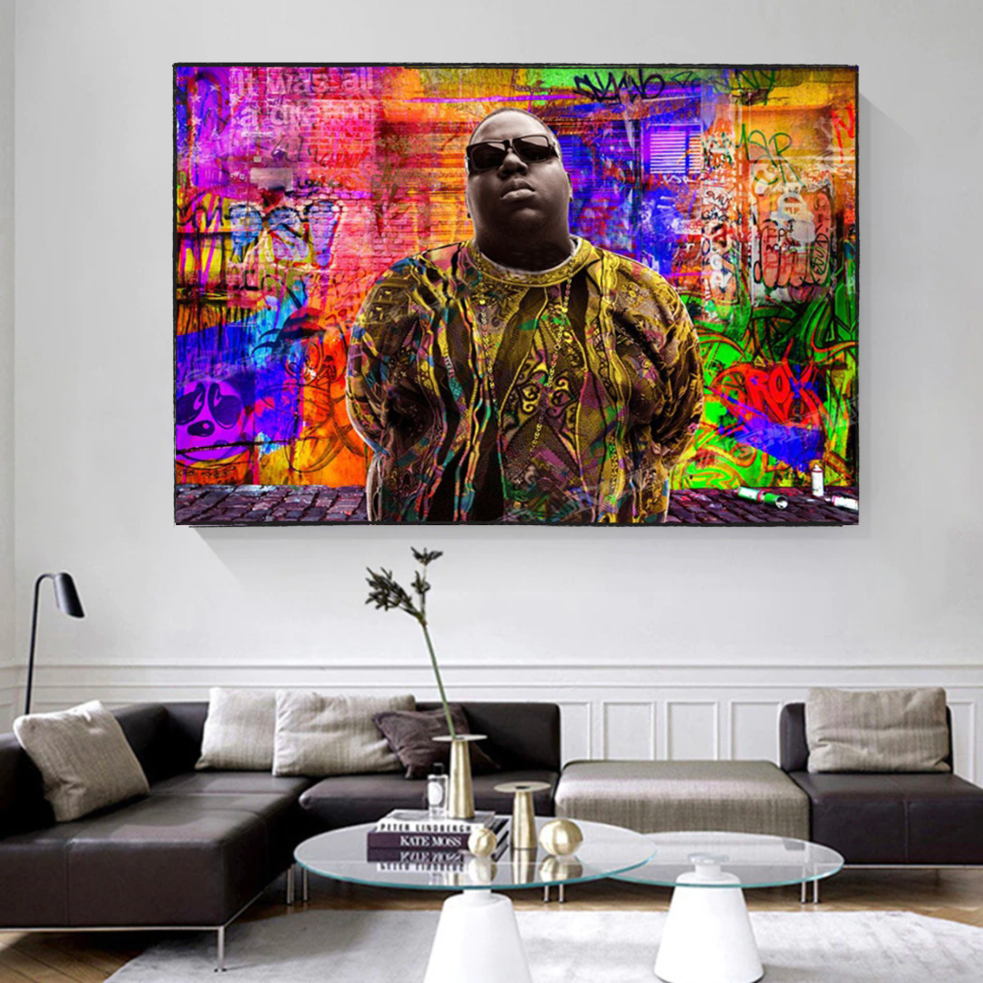 ChandeliersDecor.com-Musicians Wall Art-Illuminating Biggie Smalls Poster - Authentic & Vibrant