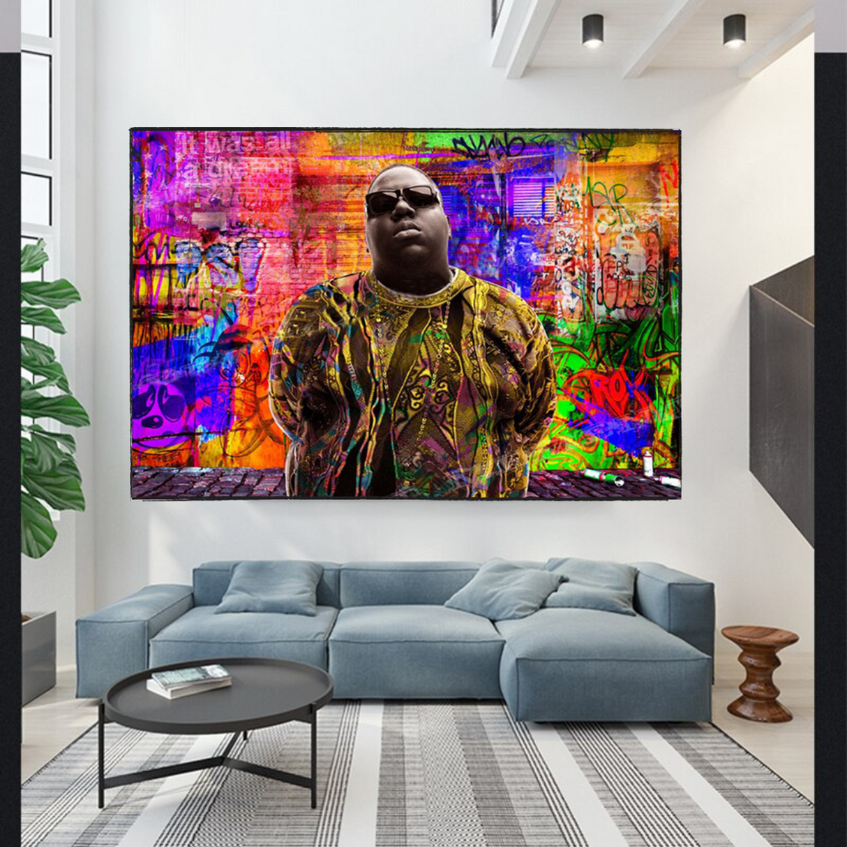 ChandeliersDecor.com-Musicians Wall Art-Illuminating Biggie Smalls Poster - Authentic & Vibrant