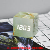ChandeliersDecor.com-Wall Clocks-Imitation Pattern Electronic - Marble Alarm Clock