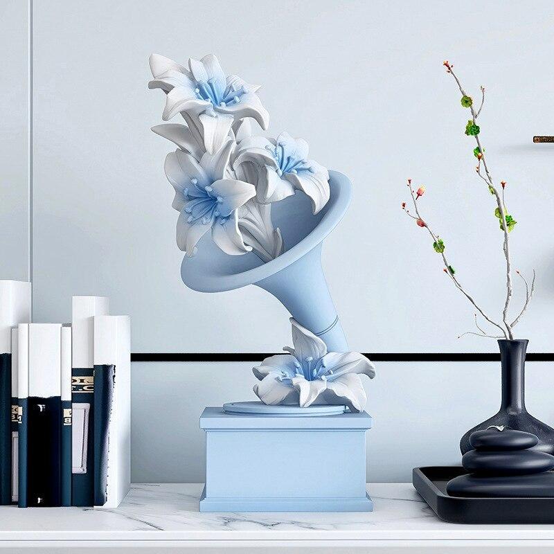 ChandeliersDecor.com-Supreme Sculptures-Interior Home Decoration Flower Statue Ornament