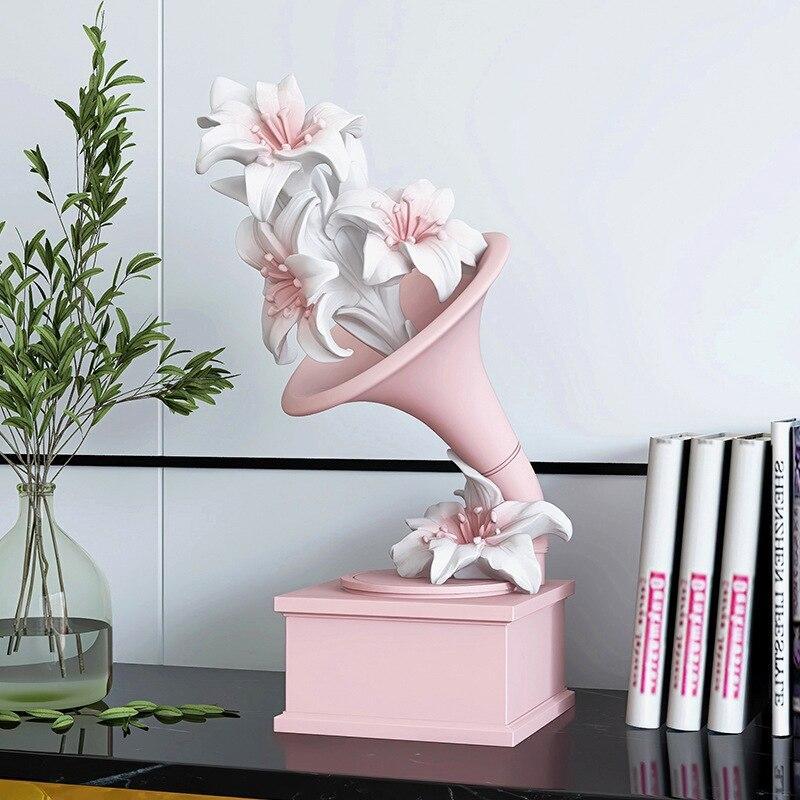 ChandeliersDecor.com-Supreme Sculptures-Interior Home Decoration Flower Statue Ornament