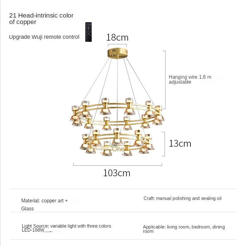 ChandeliersDecor.com-Chandeliers-Italian Copper - Glass Ribbon Chandelier