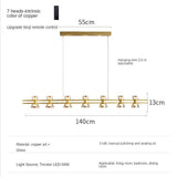 ChandeliersDecor.com-Chandeliers-Italian Copper - Glass Ribbon Chandelier