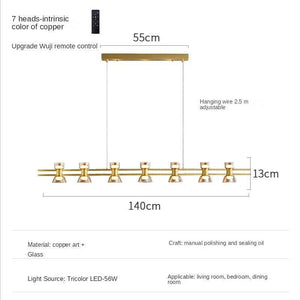 ChandeliersDecor.com-Chandeliers-Italian Copper - Glass Ribbon Chandelier
