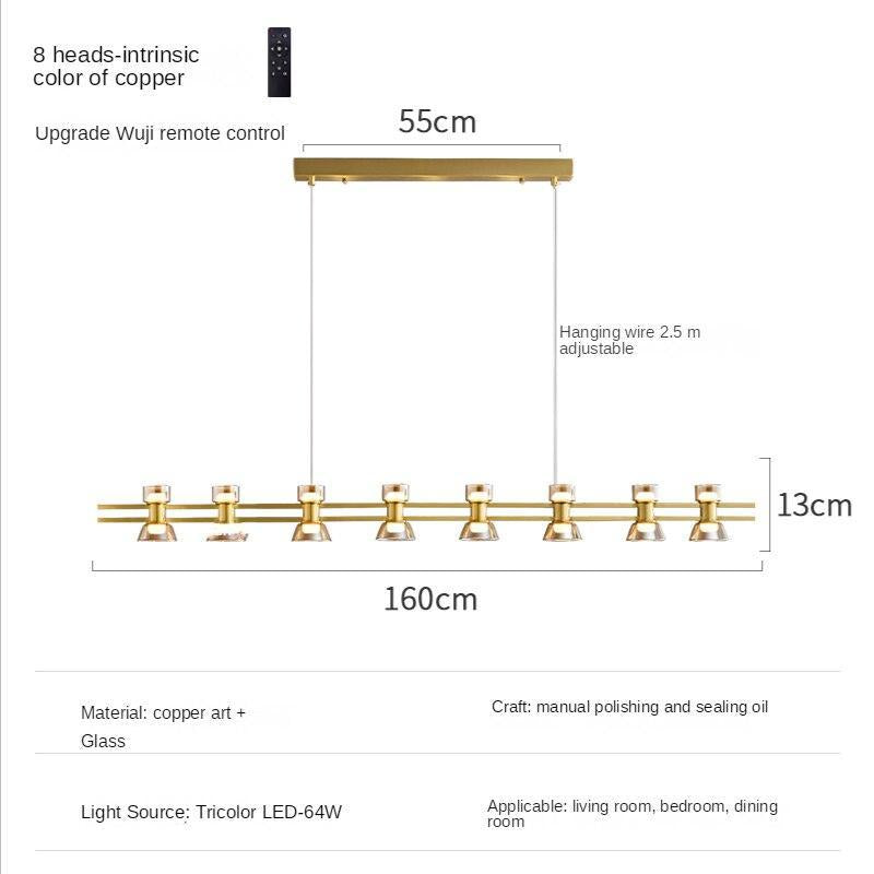 ChandeliersDecor.com-Chandeliers-Italian Copper - Glass Ribbon Chandelier