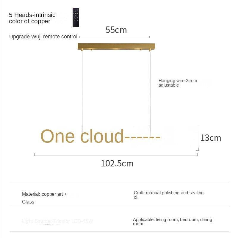 ChandeliersDecor.com-Chandeliers-Italian Copper - Glass Ribbon Chandelier