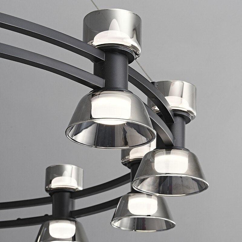 ChandeliersDecor.com-Chandeliers-Italian Copper - Glass Ribbon Chandelier