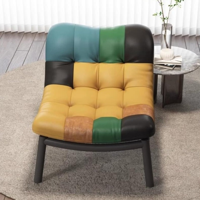 ChandeliersDecor.com-Sofa Chairs and Stools-Italian Cow Leather Designer Lazy Chair