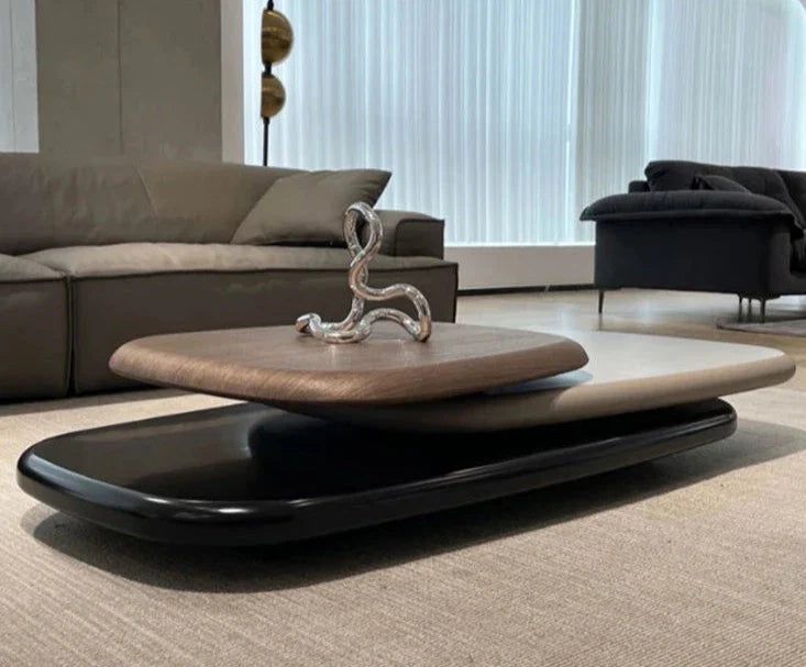 ChandeliersDecor.com-Coffee Tables-Italian Design Pebbles Rotating Coffee Table