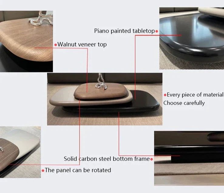 ChandeliersDecor.com-Coffee Tables-Italian Design Pebbles Rotating Coffee Table