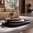 ChandeliersDecor.com-Coffee Tables-Italian Design Pebbles Rotating Coffee Table
