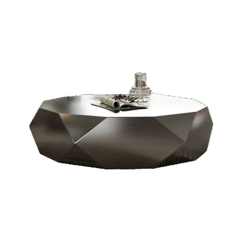 ChandeliersDecor.com-Coffee Tables-Italian Designer Auxiliar Metal Coffee Table
