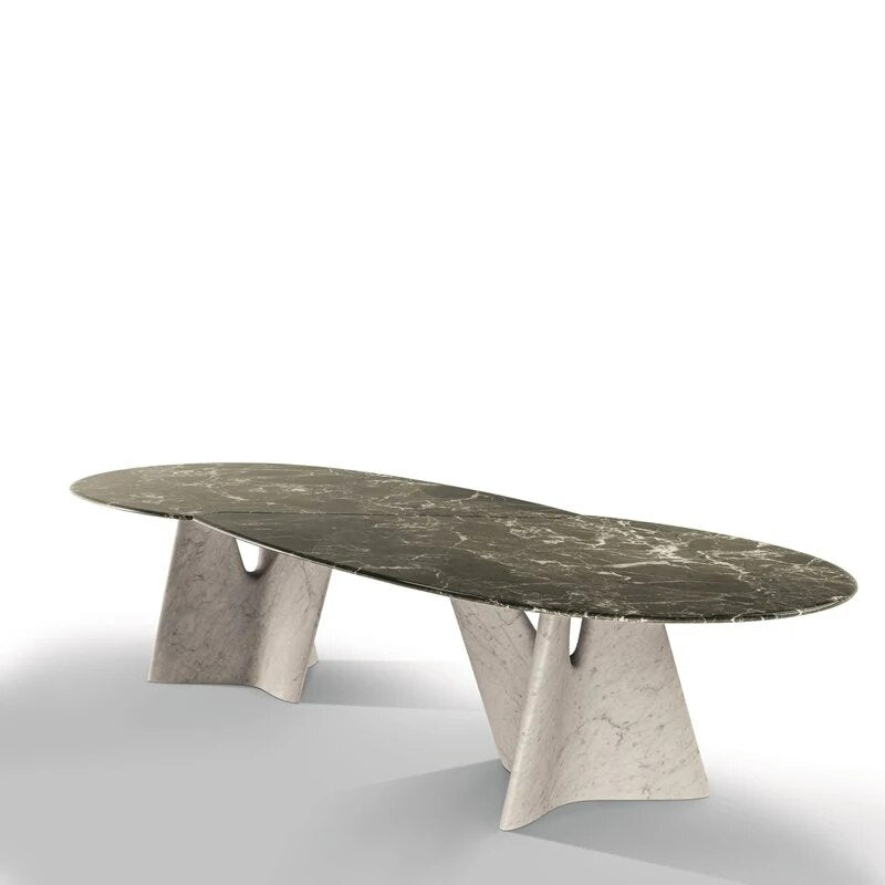 ChandeliersDecor.com-Dining Tables-Italian Designer Marble Skeleton Dining Table