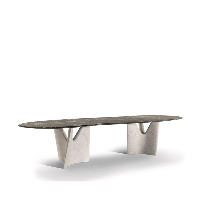 ChandeliersDecor.com-Dining Tables-Italian Designer Marble Skeleton Dining Table