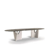 ChandeliersDecor.com-Dining Tables-Italian Designer Marble Skeleton Dining Table