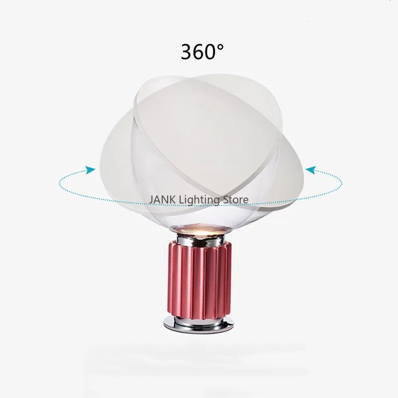 ChandeliersDecor.com-Table Lamp-Italian Flos Radar Glass Shade LED Lamp